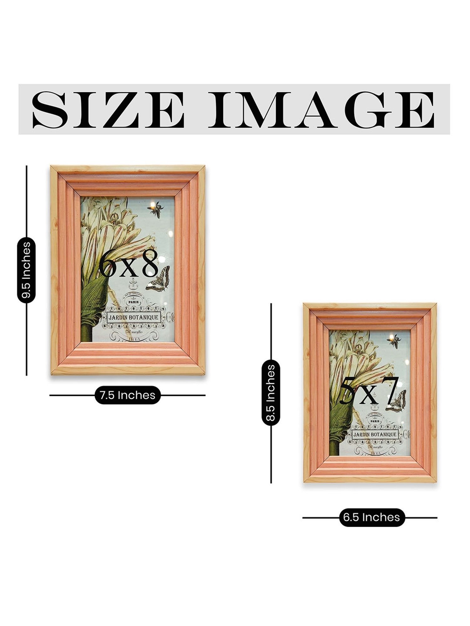 House This Kangto Brown & White Wood Photo Frame Gift Set