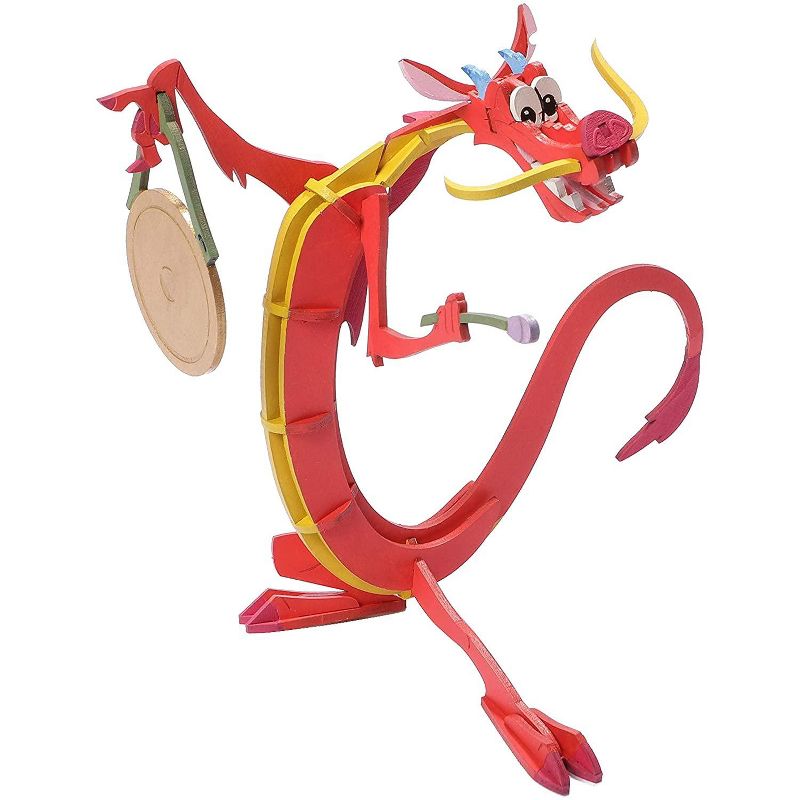 Incredibuilds Disney Mulan Mushu Book & Wood Model Figure Kit
