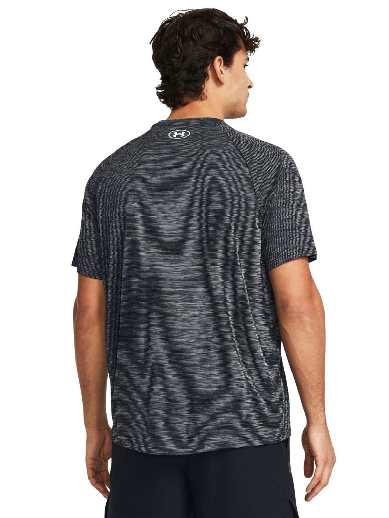 Under Armour Black Slim Fit Texture T-Shirt
