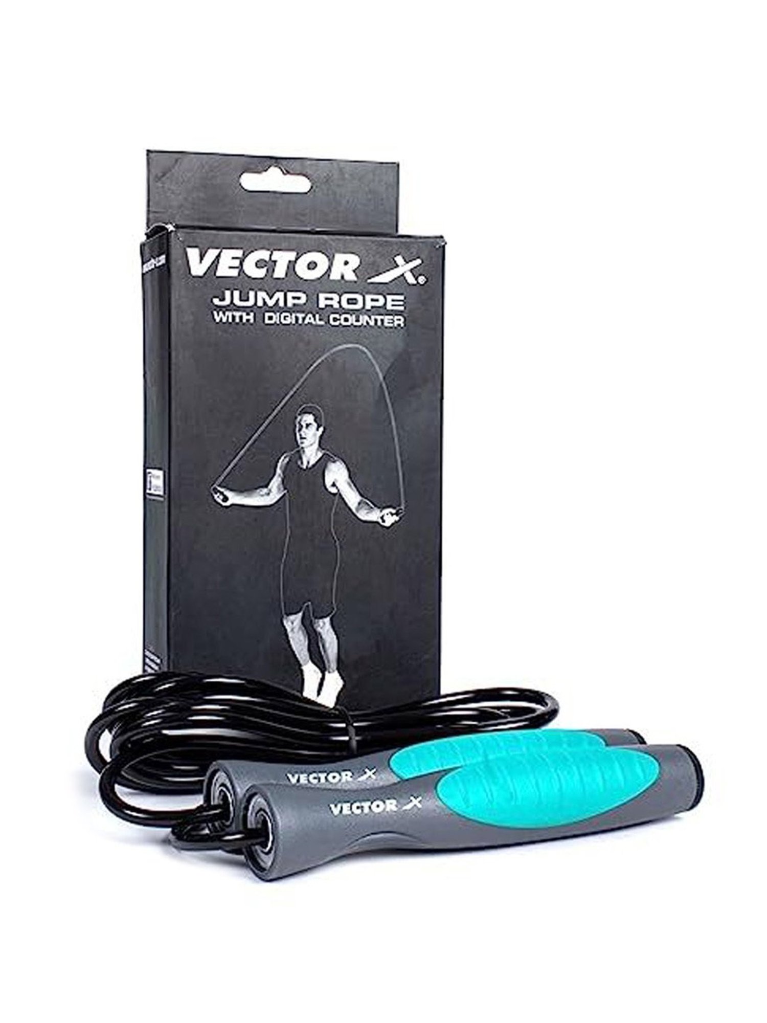 Vector X IR-97132 Skipping Rope (Grey) Size - 300cm