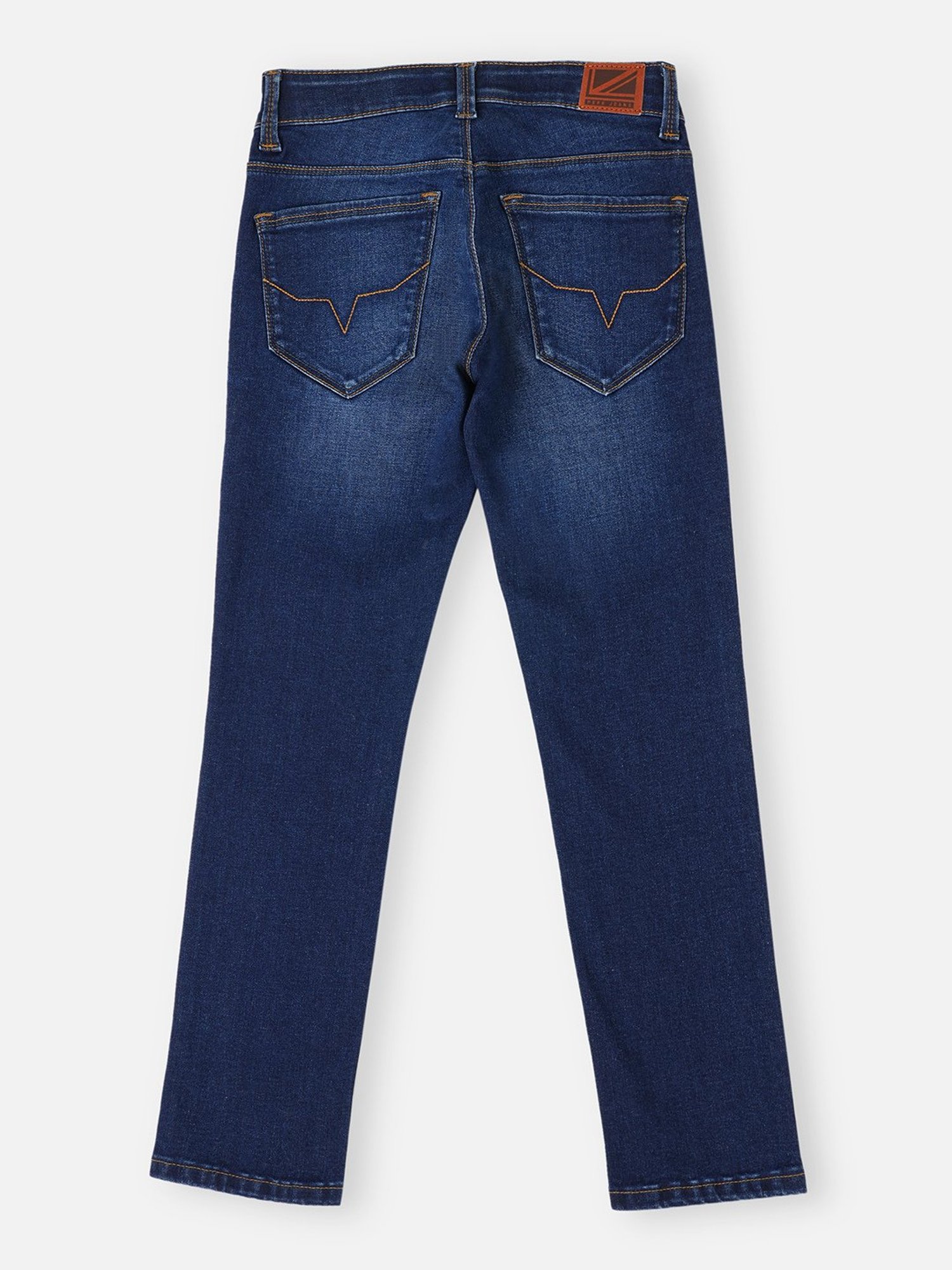 Pepe Jeans Boys Dark Blue Solid Jeans