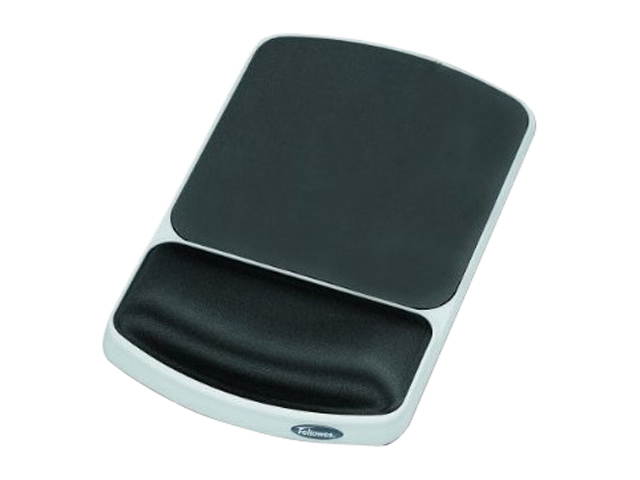 Fellowes 91741 Gel Wrist Rest and Mouse Pad - Graphite/Platinum