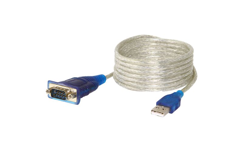 Sabrent Serial Cable - 6 ft Serial Data Transfer Cable - USB - 9-pin DB-9 Serial