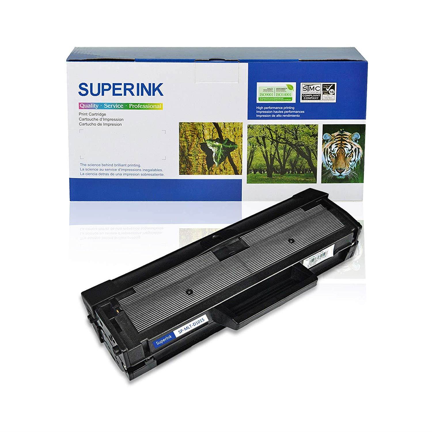 SuperInk 1 Pack Compatible Toner Cartridge Replacement for Samsung 101 101S MLT-D101S MLT-D101S use with SCX-3400 3401FH 3405W 3405FW 3406W ML-2165W ML-2161 ML-2166W ML-2160 ML-2165 ML-2161 Printer