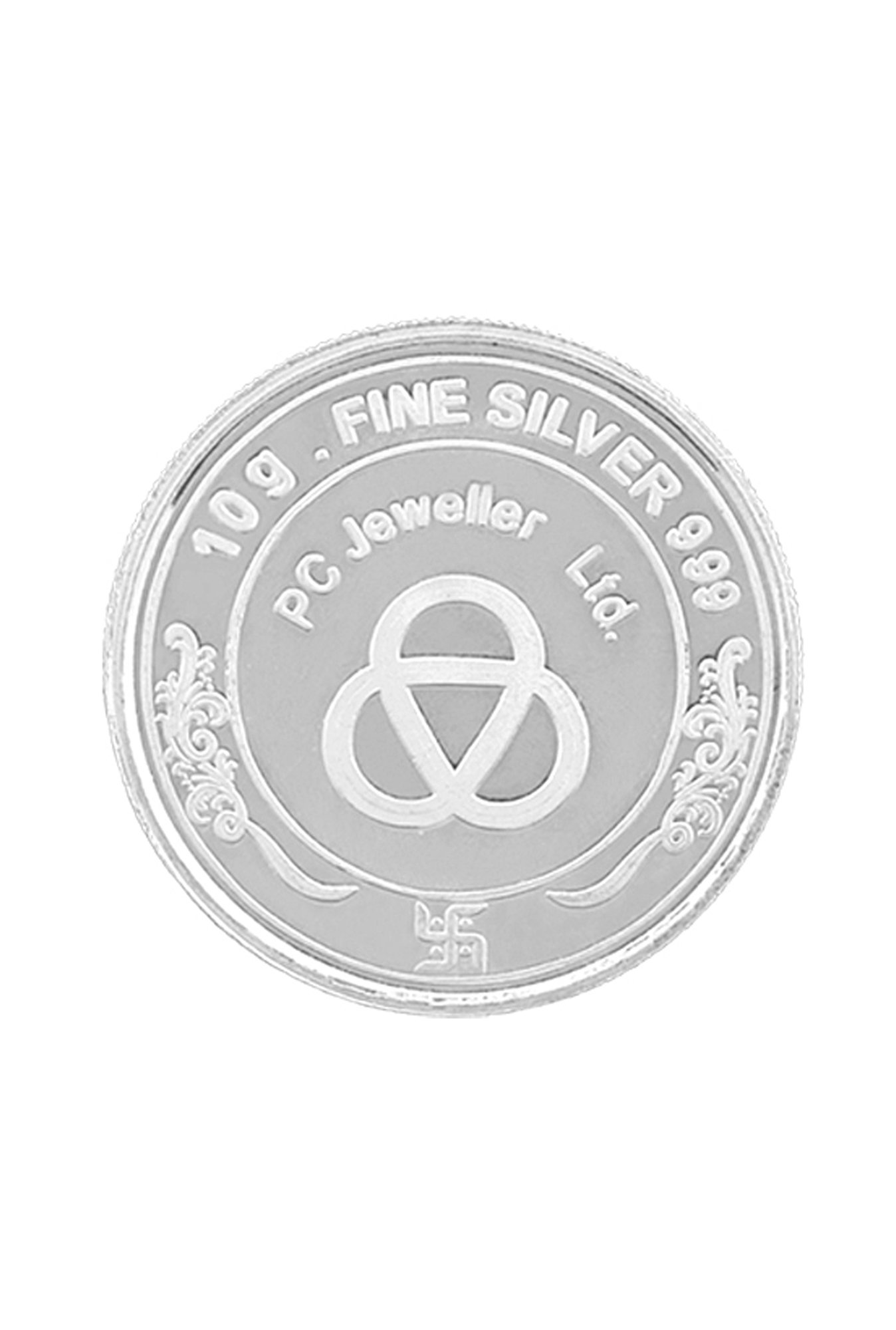 PC Jeweller George V King 999 10gm Silver Coin