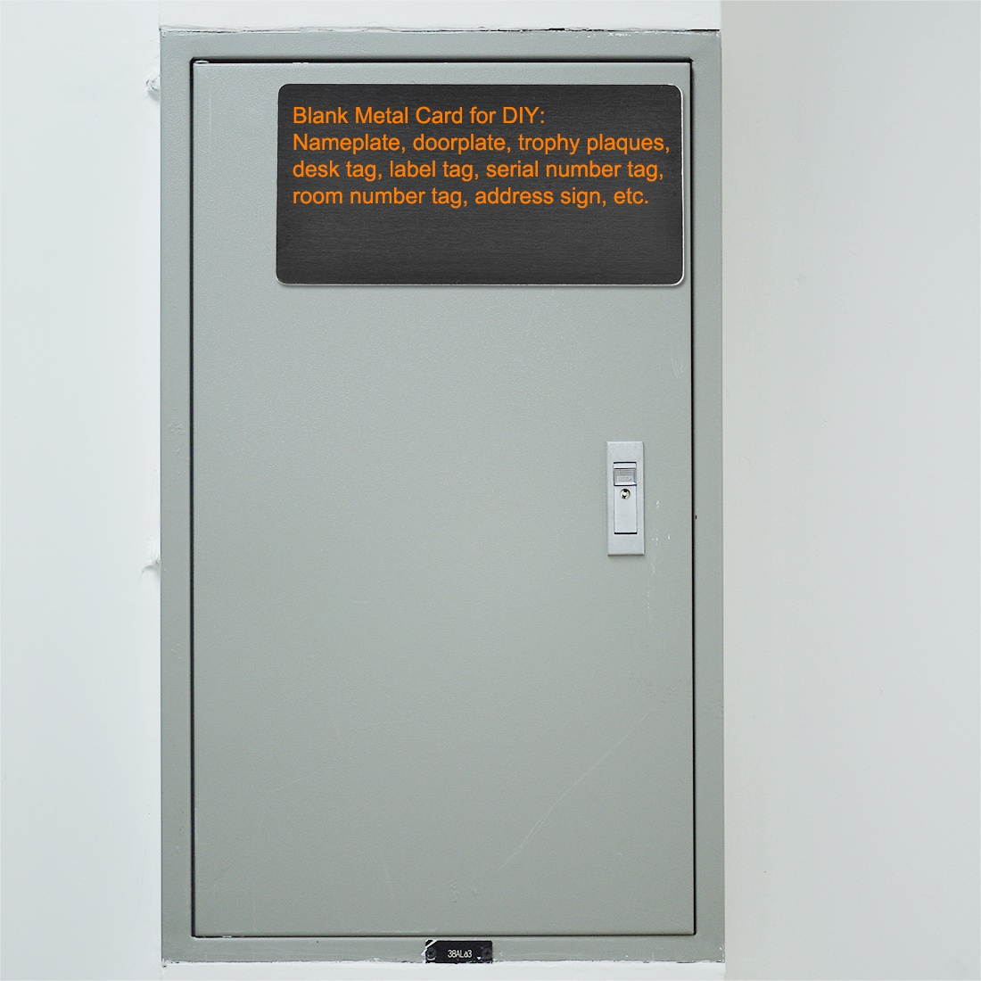 Blank Metal Business Card 100x50x1mm Anodized Aluminum Plate for DIY Laser Printing Engraving Black 10 Pcs