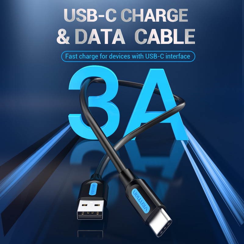 Vention 3A Type C Cable  Fast Charging  USB C Cable For  Huawei USB C Mobile Phone Cables