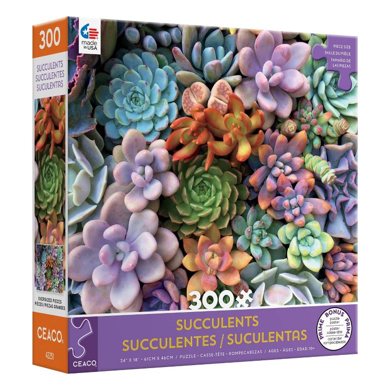 Ceaco Succulents: Fairyblooms Jigsaw Puzzle - 300pc