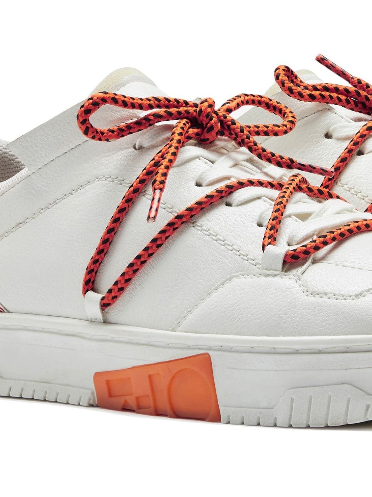 7-10 Men's 702 Elevate Street White & Orange Low-Top Sneakers