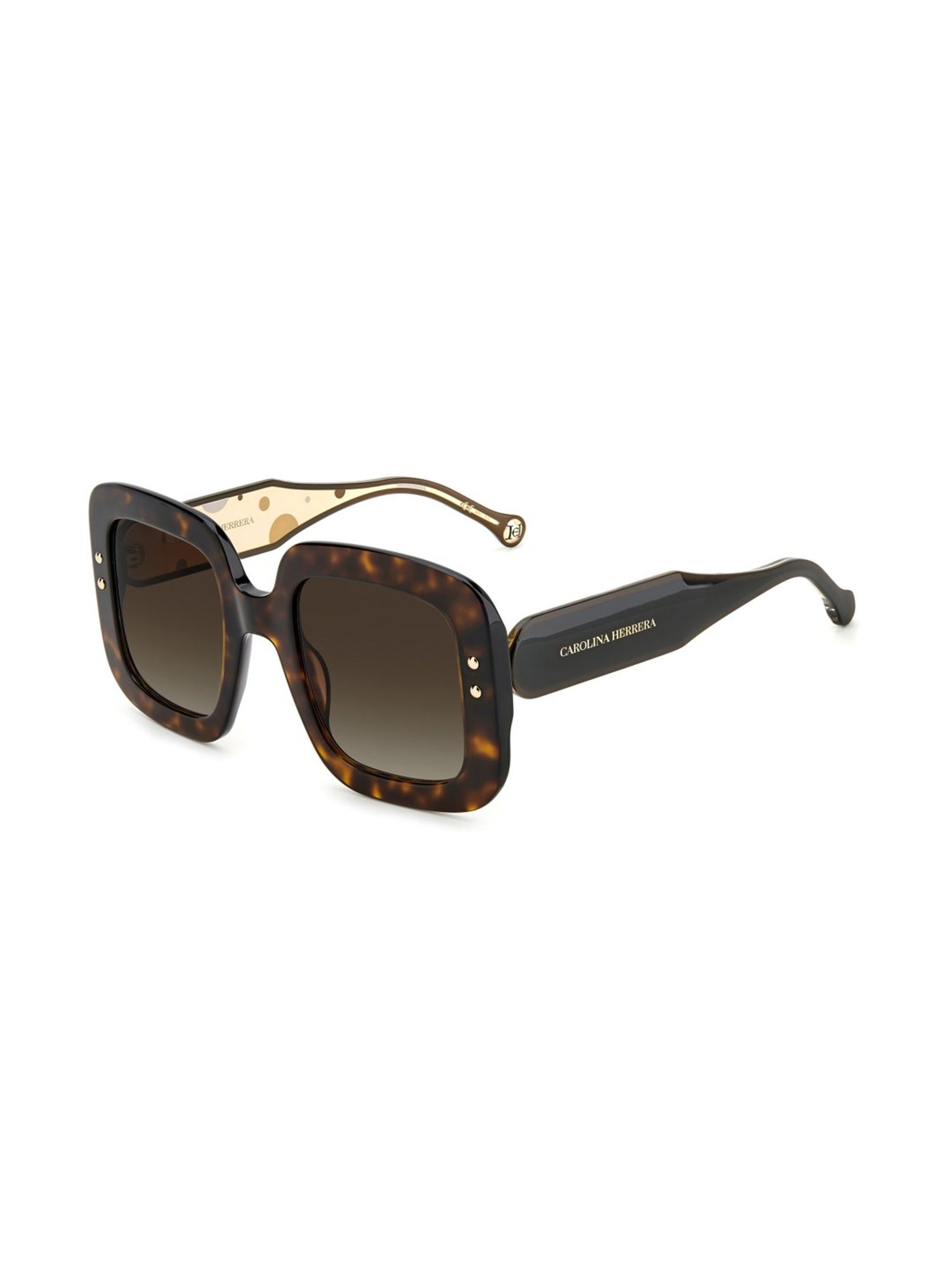 CAROLINA HERRERA 20497408652HA Brown Square Sunglasses
