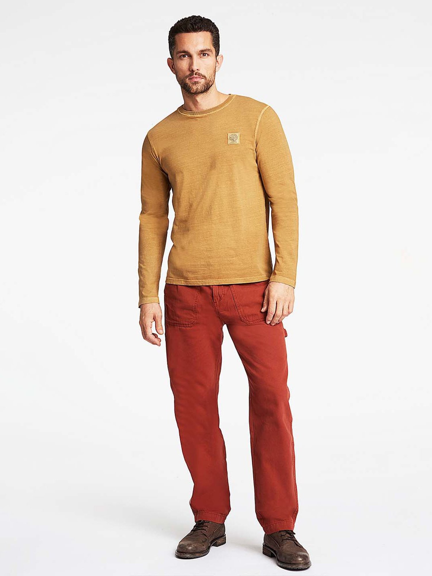 Lindbergh Mustard Crew T-Shirt