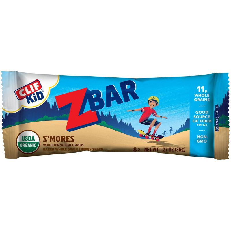 CLIF Kid ZBAR Organic S'Mores Snack Bars - 12ct