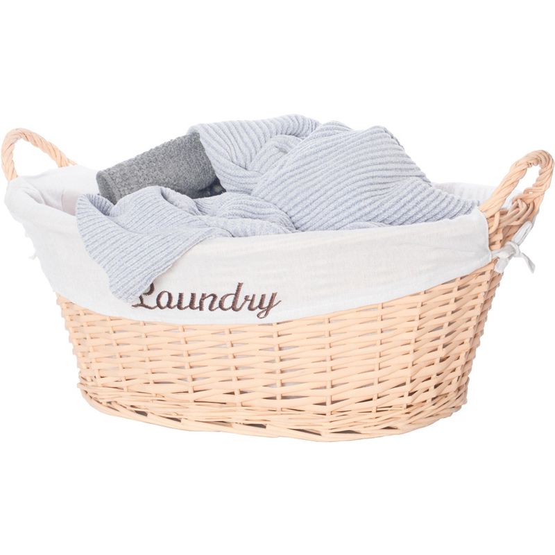 dbest products Laundry Bag Clothes Hamper Basket Wagon Cart Trolley Dolly with Handle, Wheels, and Removable Liner, Grey