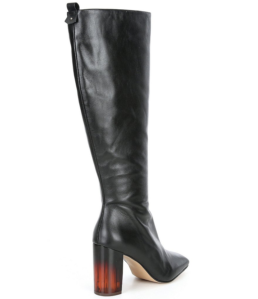 Kurt Geiger London Strut Leather Knee High Boots