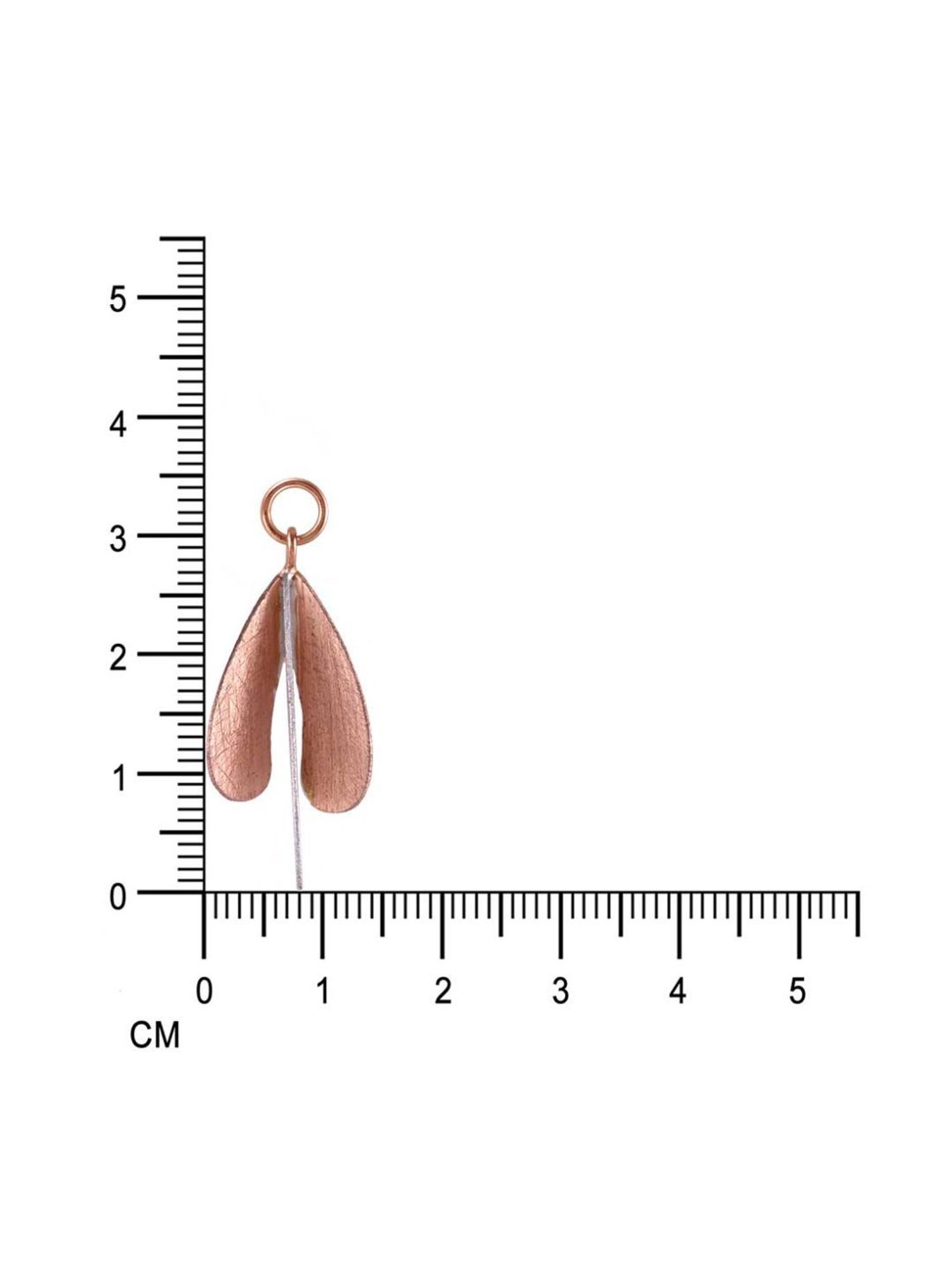 Rihi by P.C. Chandra Jewellers 925 Silver Rose Gold Petals Pendant with Earring Set for Women