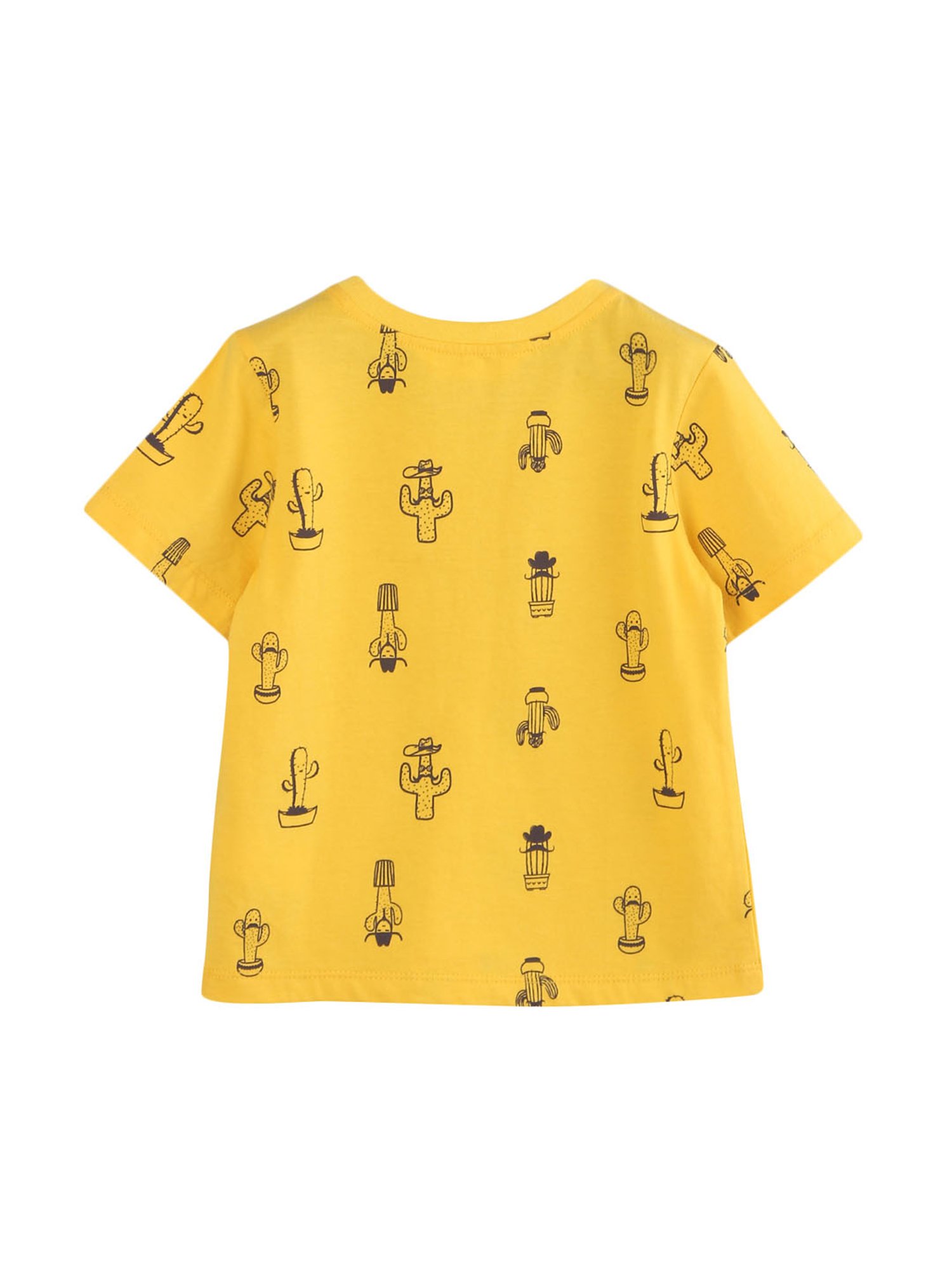 Beebay Kids Yellow Printed T-Shirt