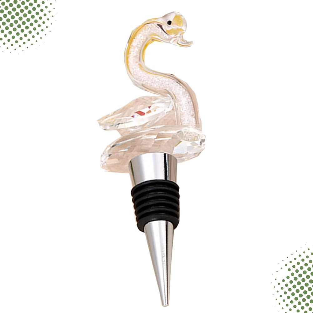 1PC Swan Metal Wine Bottle Stopper Creative Wedding Gift Stylish Valentine's Day Wine Bottle Plug for Home Bar Restaurant