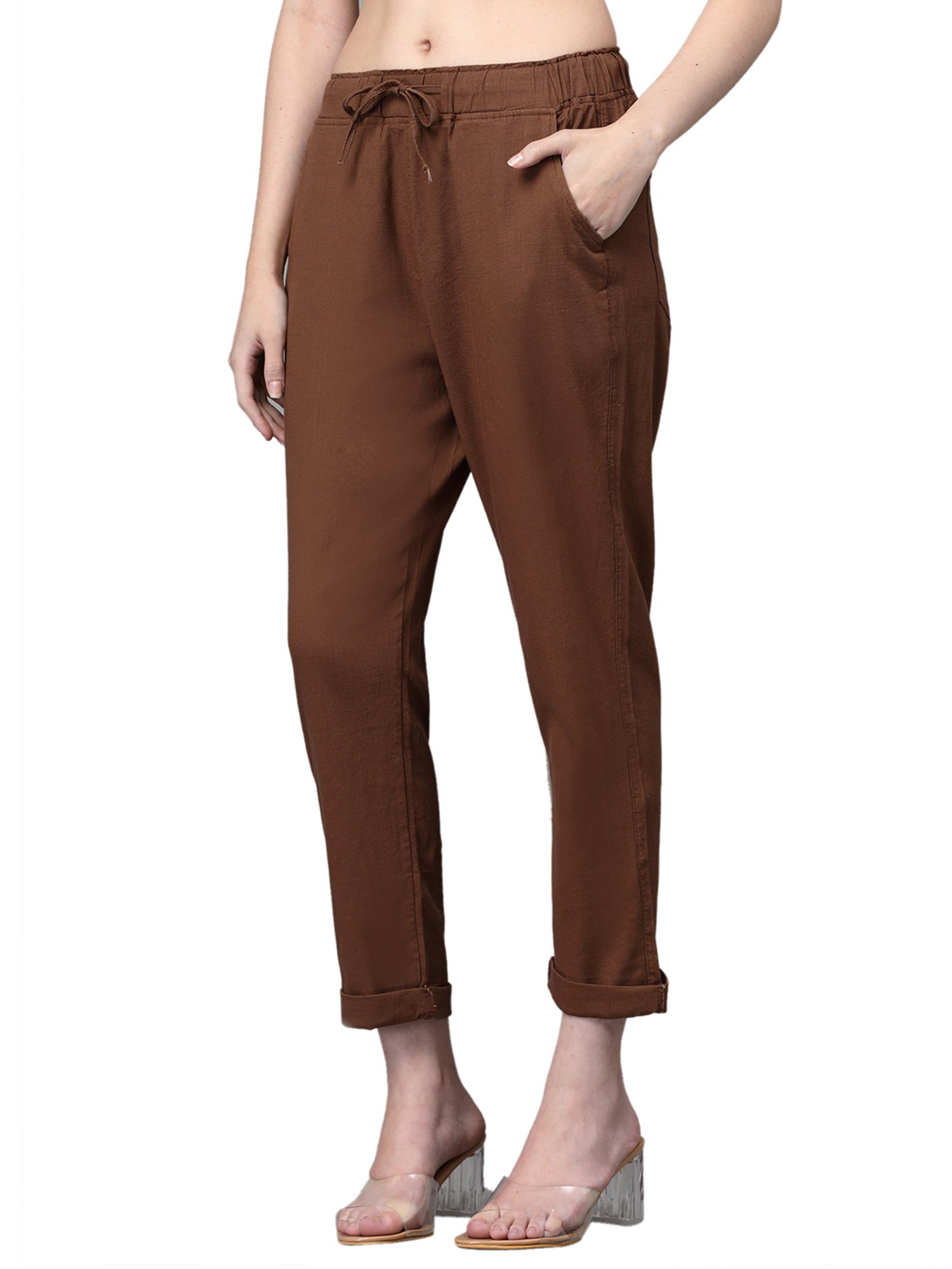 KENDALL + KYLIE Black Mid Rise Bootcut Pants