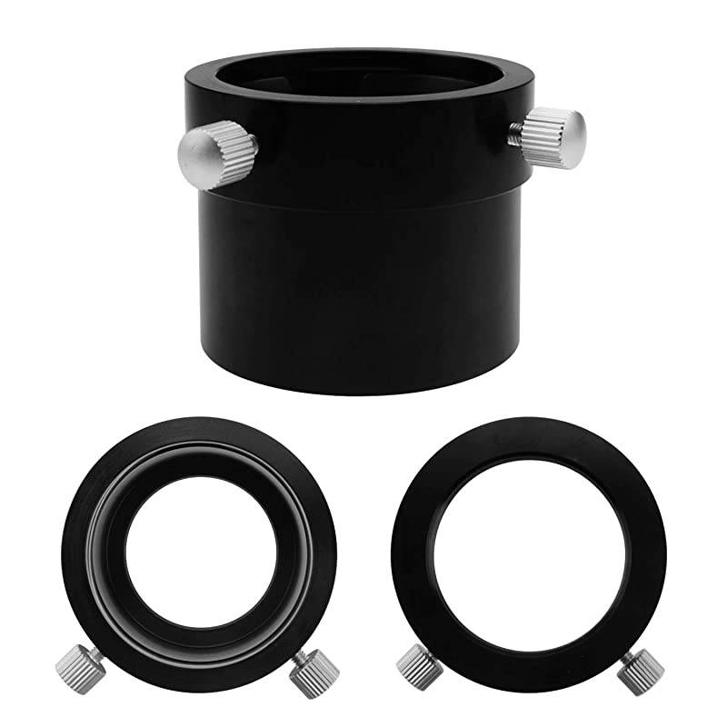 Adaptor T2 Thread to 2quot Female for Telescope Can be Screwed onto Any T2 Male Thread and Provides a clamp for 2quot Accessories