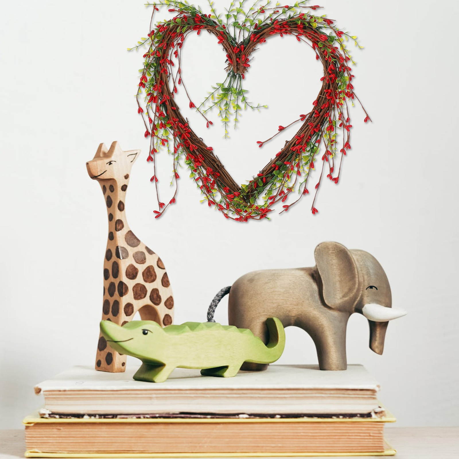 1Pc Berry Wreath Lovely Chic Wedding Party Wreath Hanging Ornament Wall Decoration