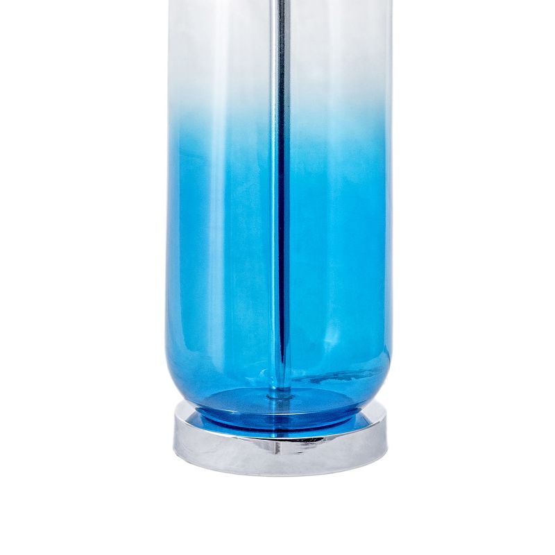 nuLOOM Sparks 25" Glass Table Lamp Lighting - Blue 24.5" H x 11" W x 11" D