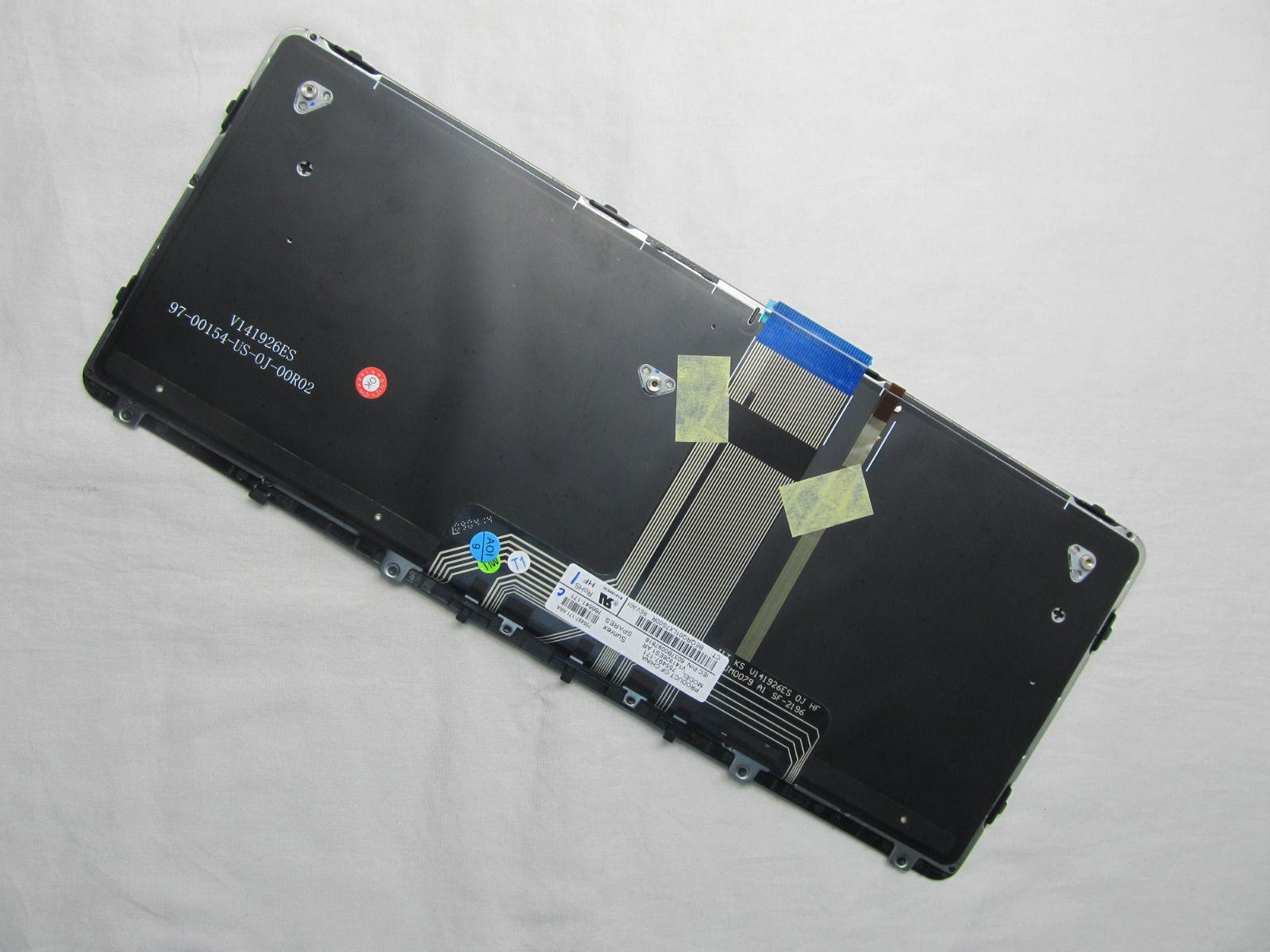 New US black backlit keyboard for HP Pro x2 612 G1 with Frame 755497-001