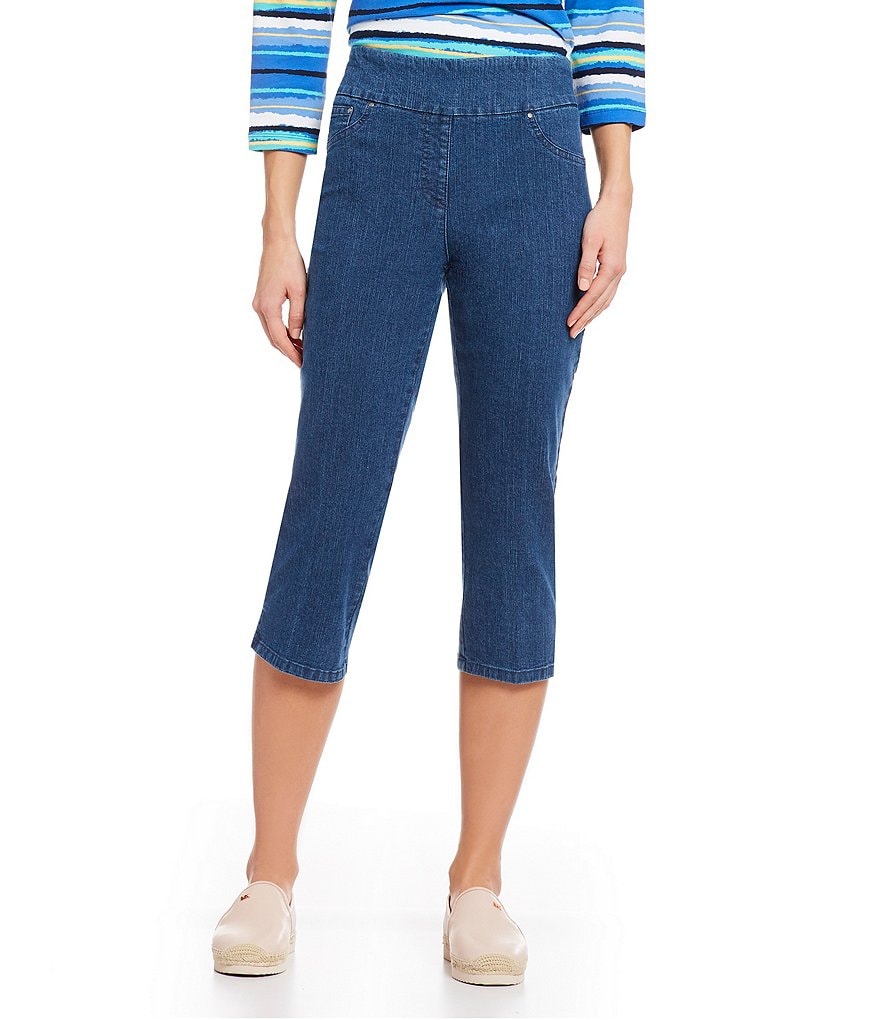 Ruby Rd. Pull-On Extra Stretch Denim Cropped Capri