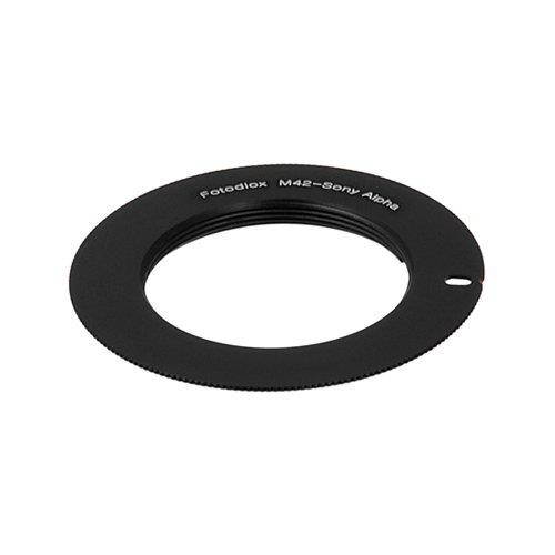 Fotodiox Lens Mount Adapter - M42 Type 1 (42mm x1 Screw Mount) Lens to Sony Alpha A-Mount (and Minolta AF) Mount SLR Camera Body