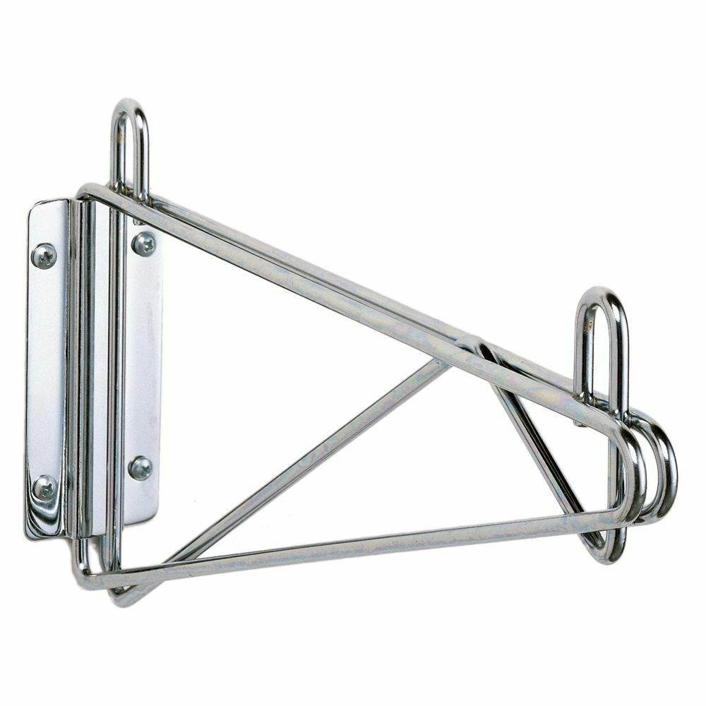 Metro 1WD24C Chrome Plated Single 24" Wall Mount Shelf Support