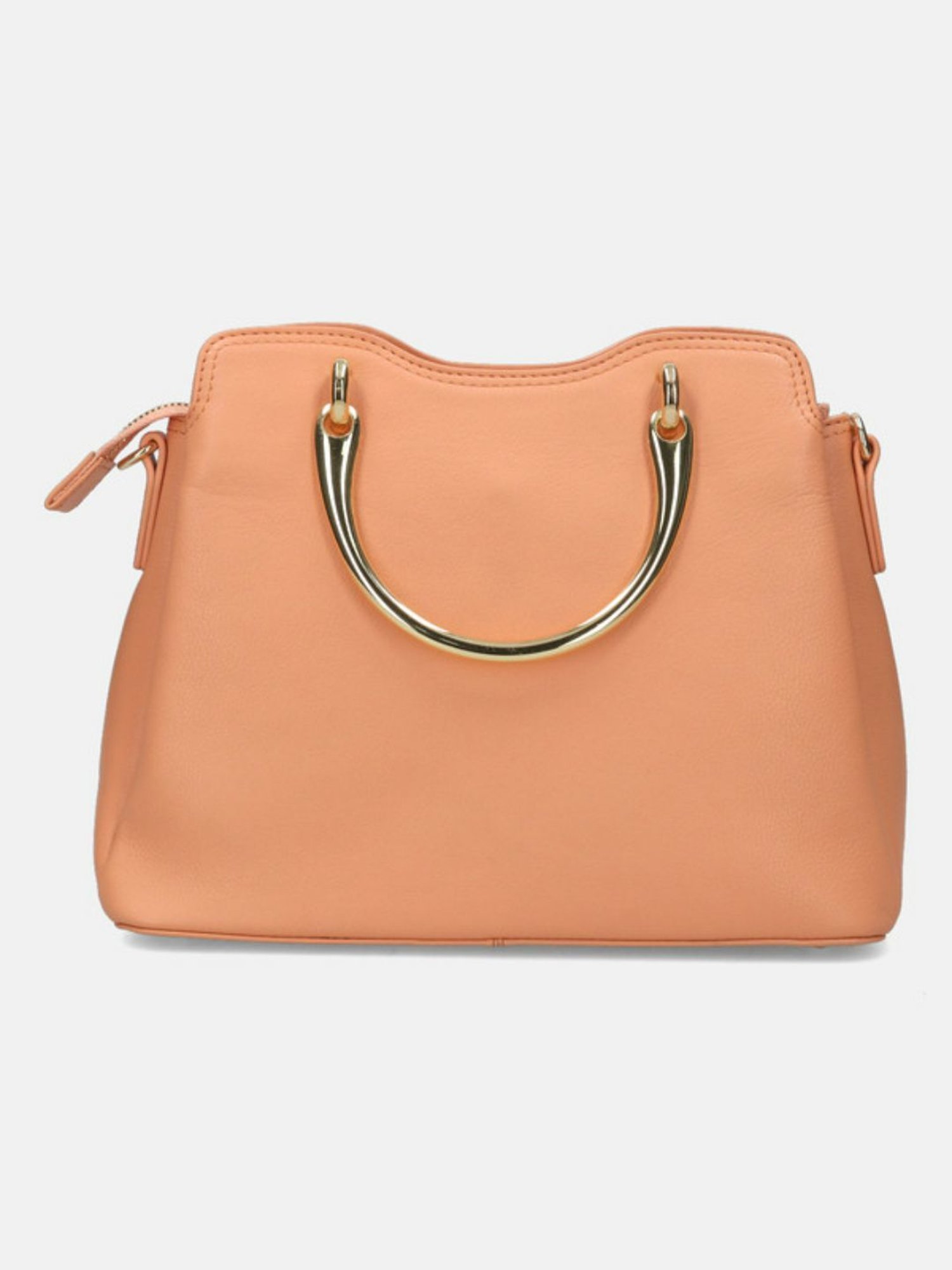 BAGATT Campania Peach Medium Leather Handbag