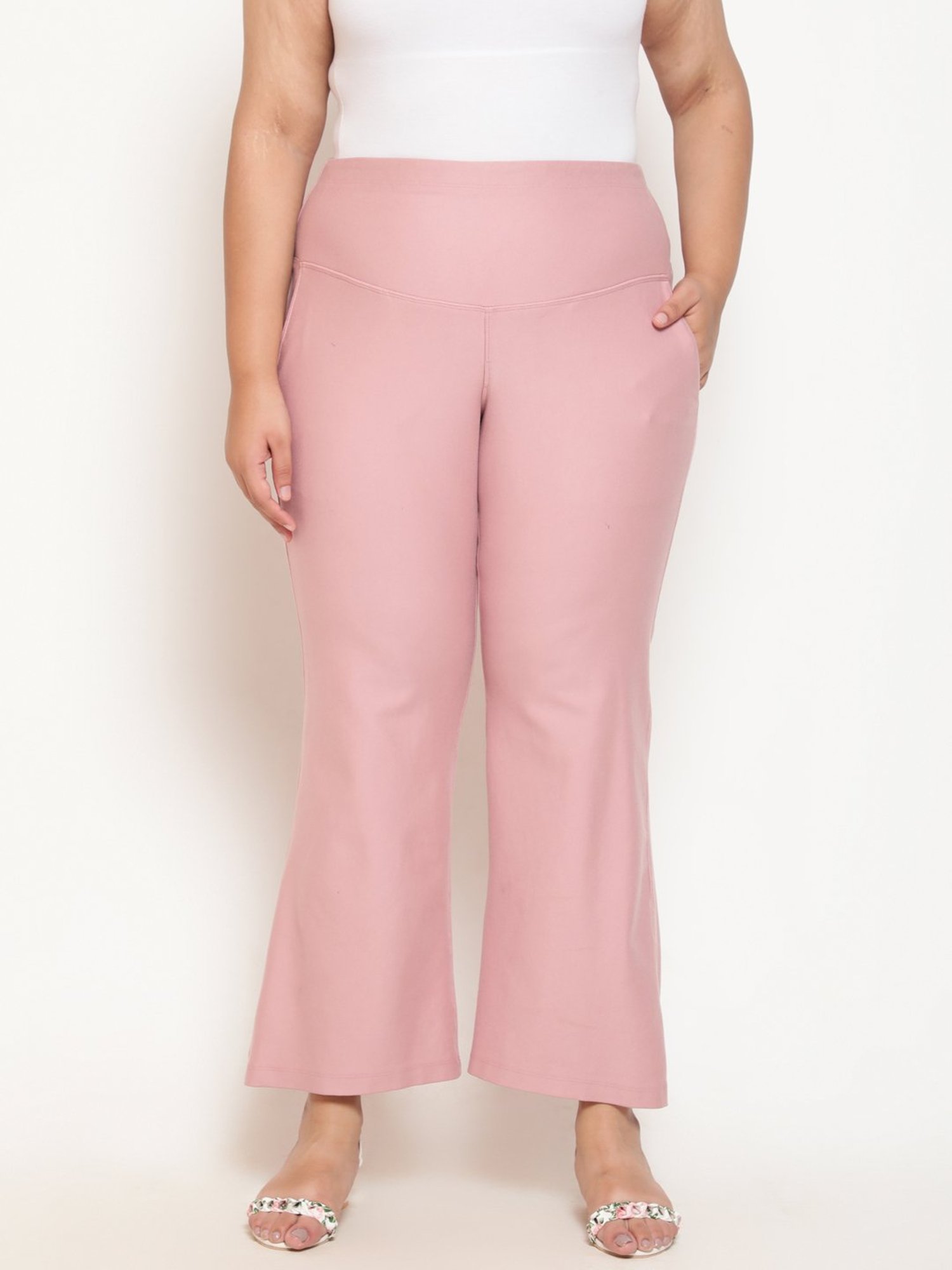 Amydus Rose Pink Regular Fit Pants