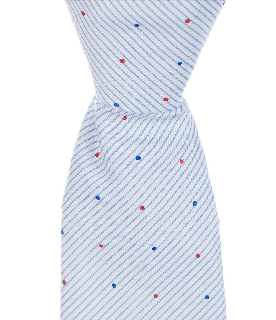 Class Club Class Club Gold Label Boys 14#double; Stripe/Dotted Tie