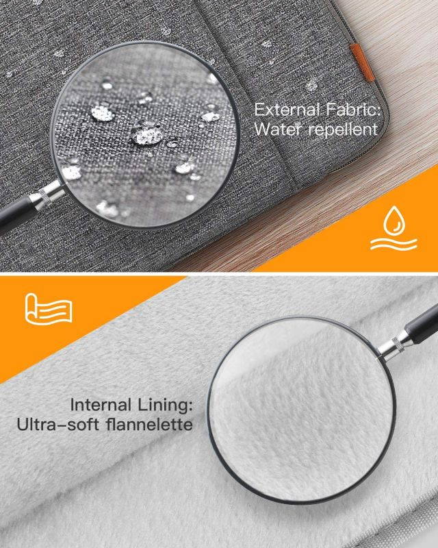 Inateck 14 Inch Laptop Sleeve Case Compatible with 14 Inch Chromebook Notebook Ultrabook, 15 Inch Macbook Pro 2016-2019(A1707/A1990), 15 Inch Surface Laptop3