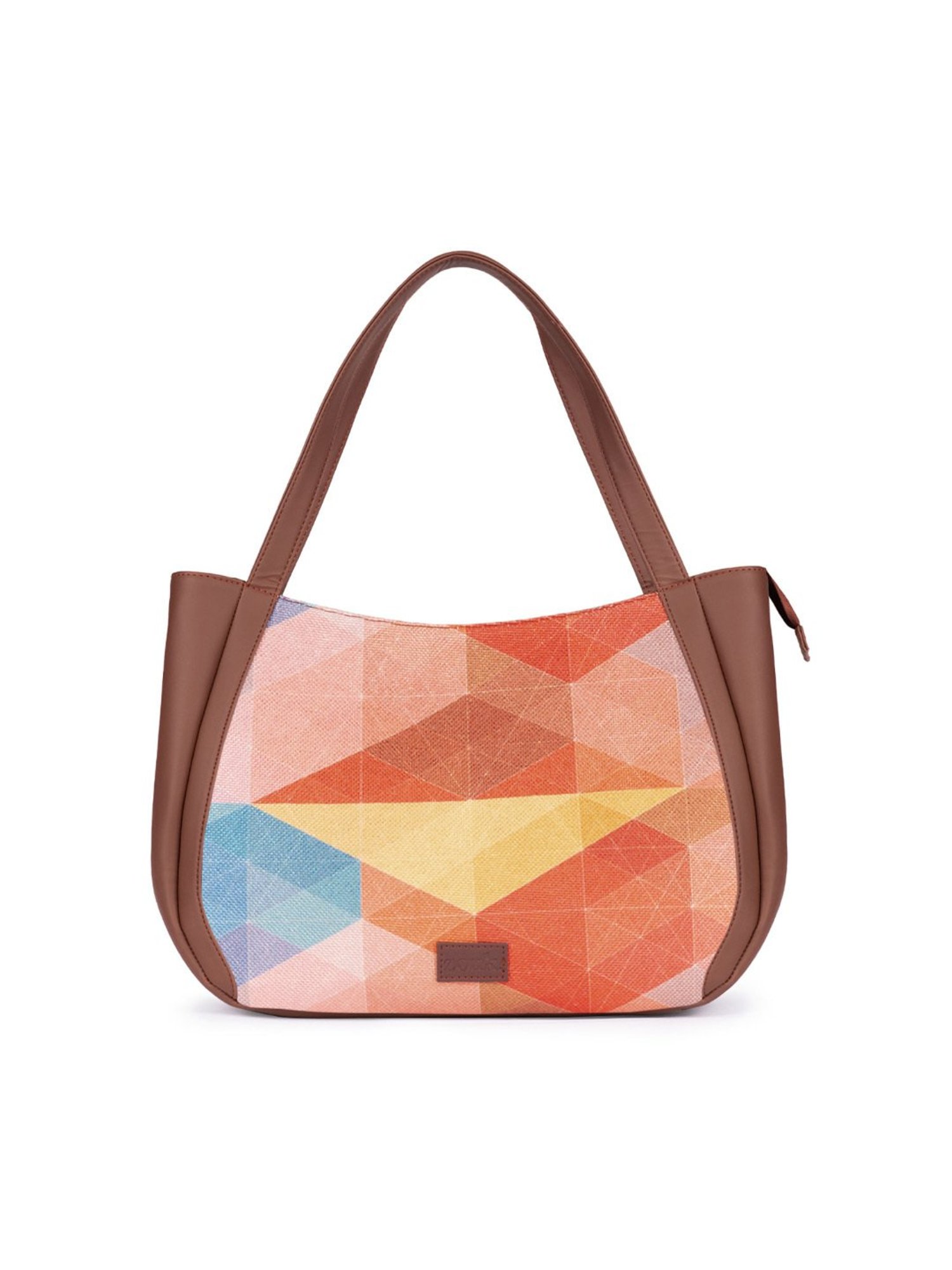 ZOUK Geooptics Multicolor Printed Luna Shoulder Bag