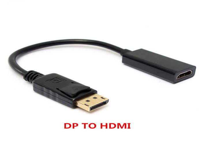 Displayport to HDMI Conversion Cable for PC HP/DELL1080P(black)