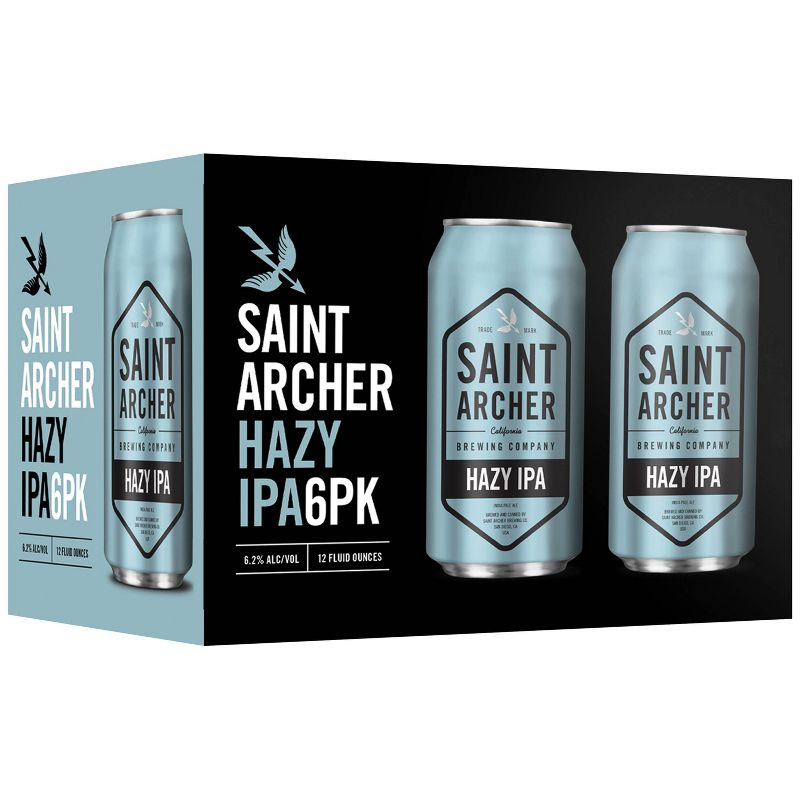 Saint Archer Hazy IPA Beer - 6pk/12 fl oz Cans
