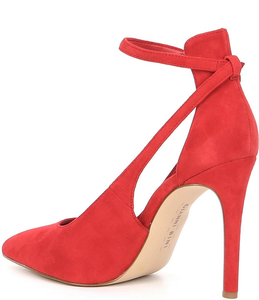 Gianni Bini Lulaa Suede Cut-Out Dress Pumps