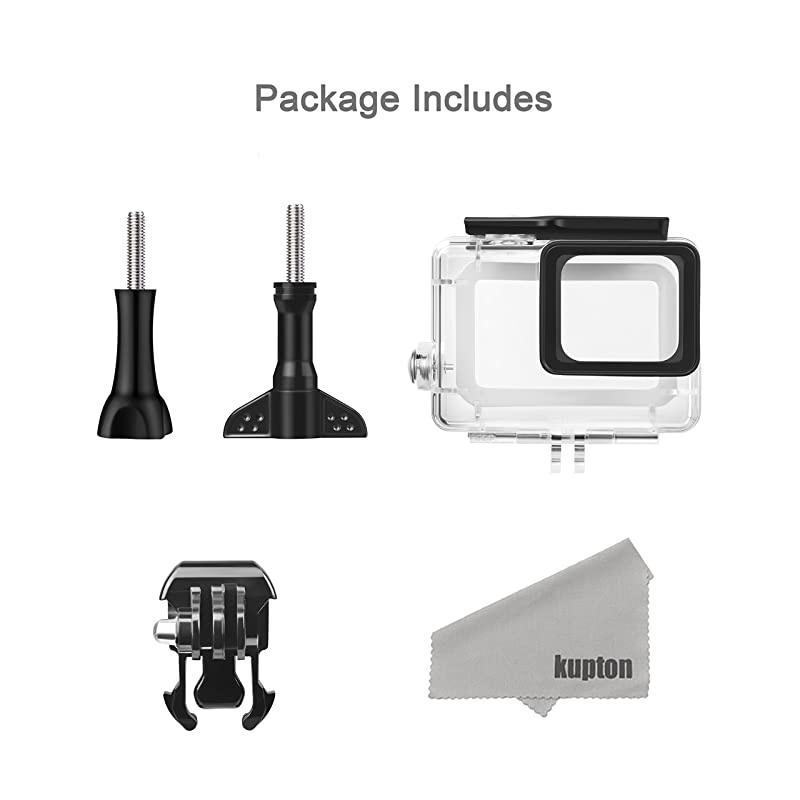 Housing Case Compatible with GoPro Hero 7 Hero 6 Hero 5 Black Hero 2018 Waterproof Case Diving Protective Housing Shell 45m with Bracket Accessories, Compatible with Go Pro Hero7 Hero6 Hero5