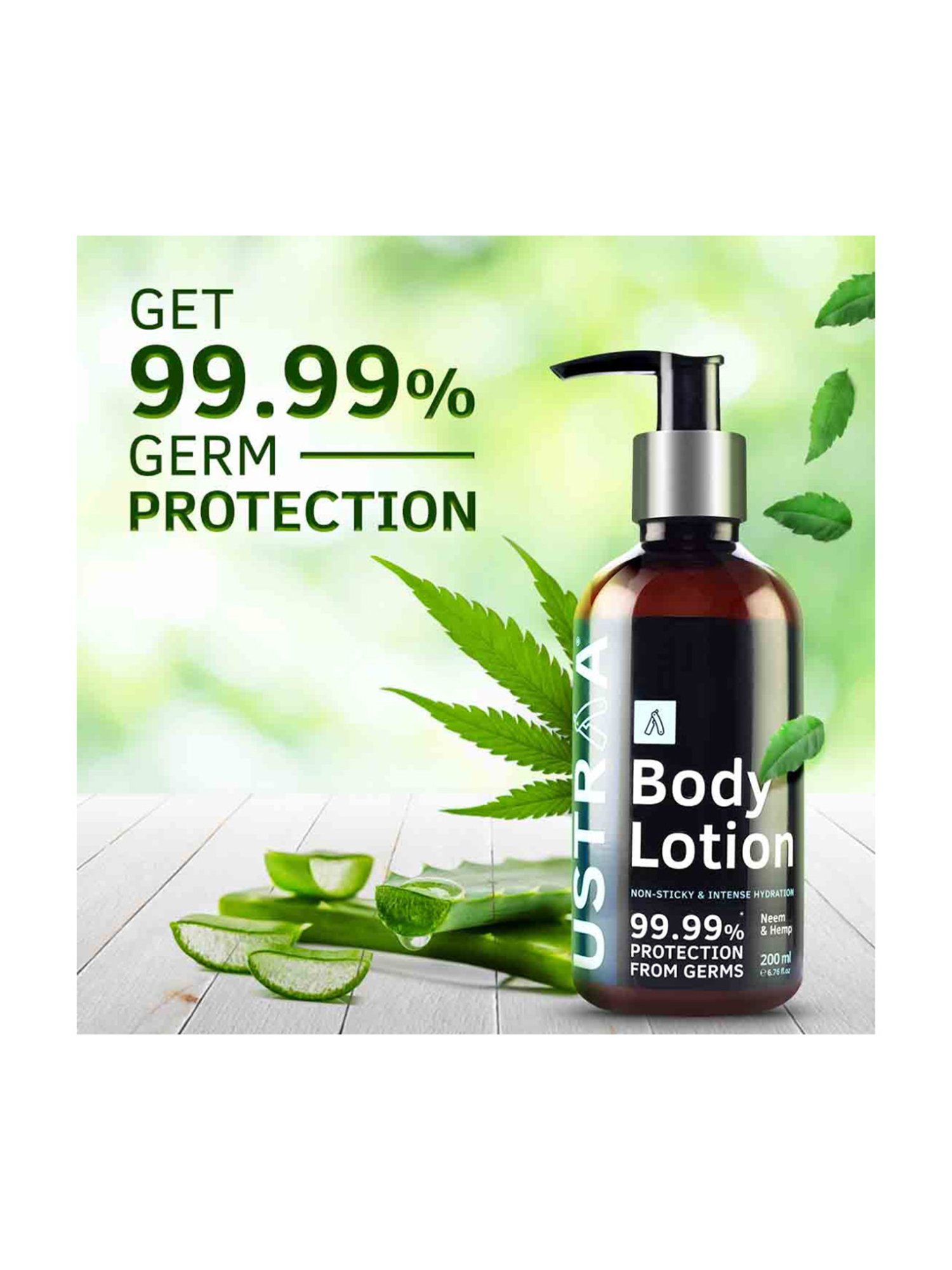 Ustraa Germ Free Body Lotion & Oily Skin De-Tan Face Mask Combo