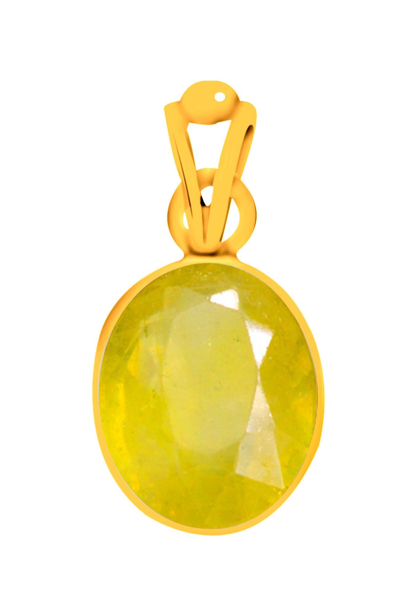 Clara Yellow Sapphire 5.5cts Panchdhatu Pendant