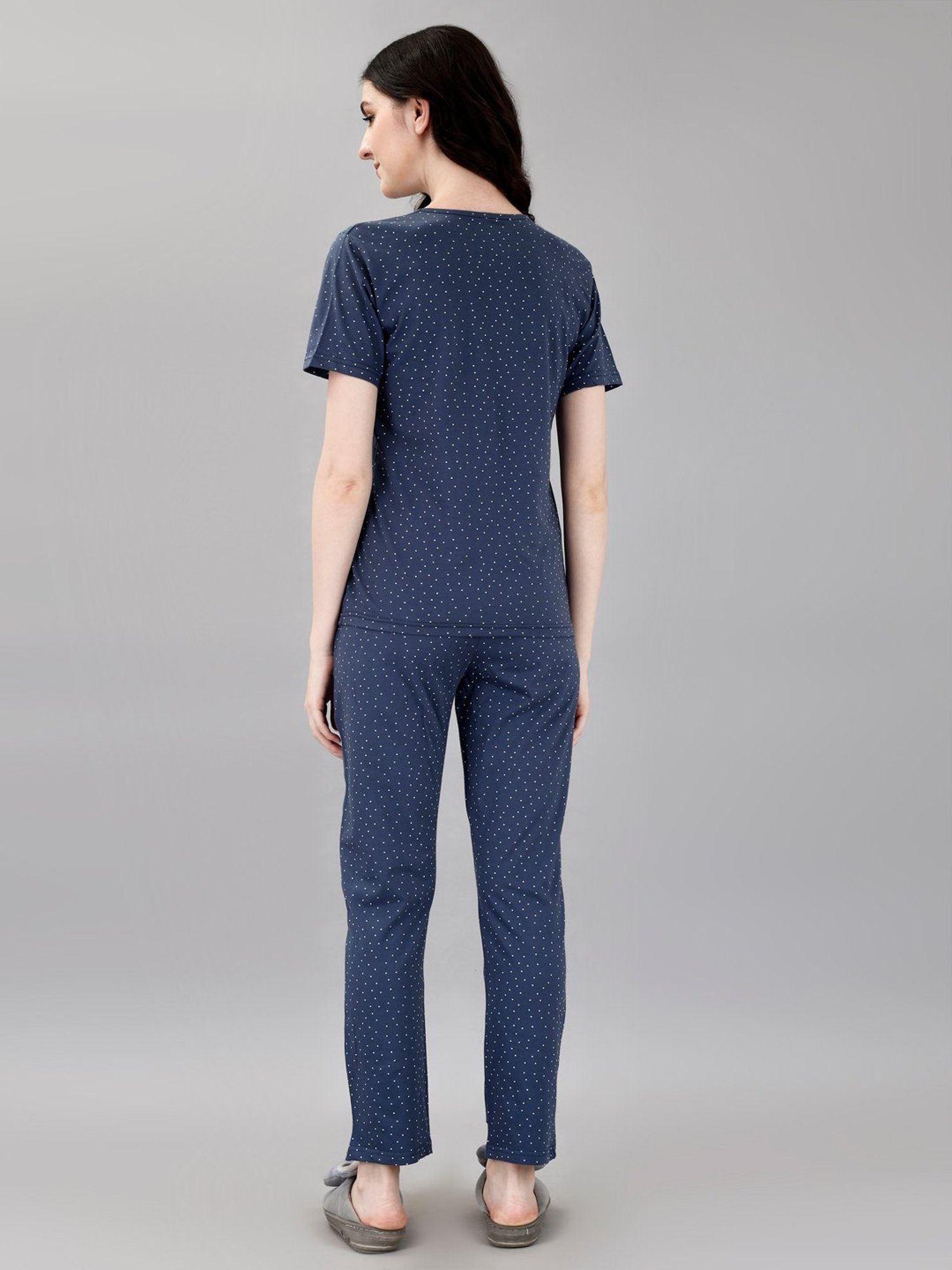 Smarty Pants Navy Printed T-Shirt With Pyjamas