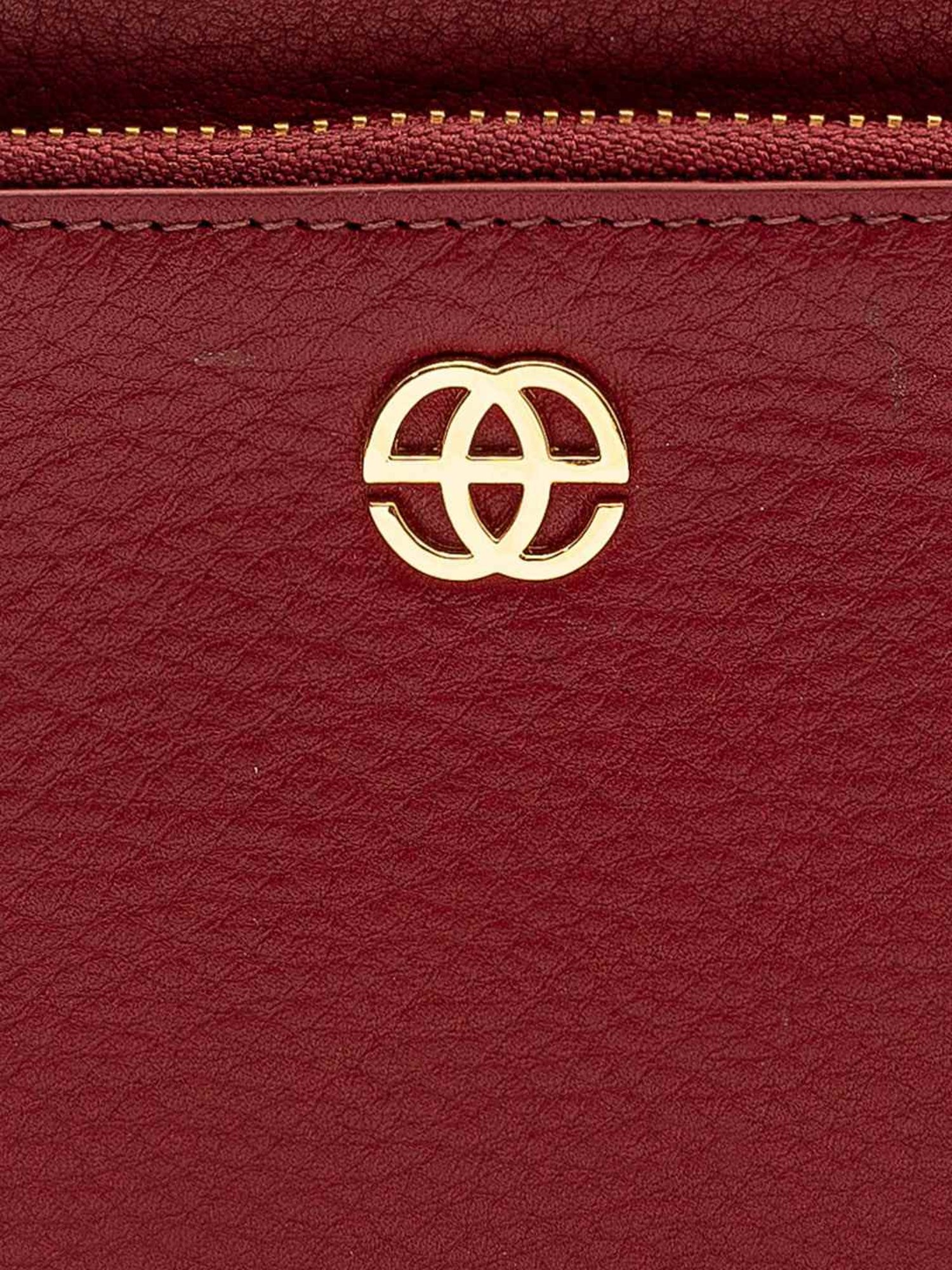 Eske Aleta Maroon Solid Wallet for Women