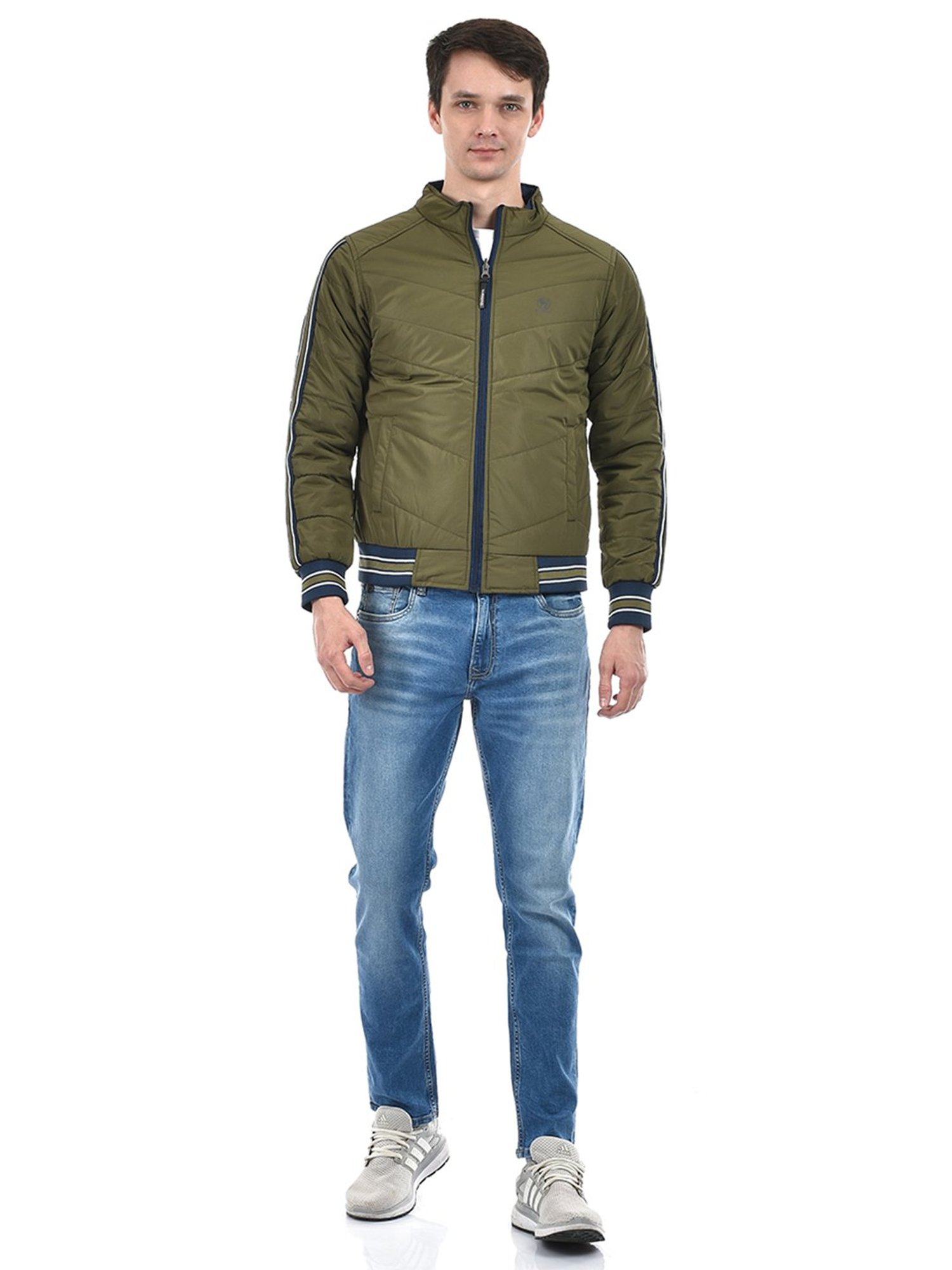 Integriti Olive & Navy Regular Fit Reversible Jacket