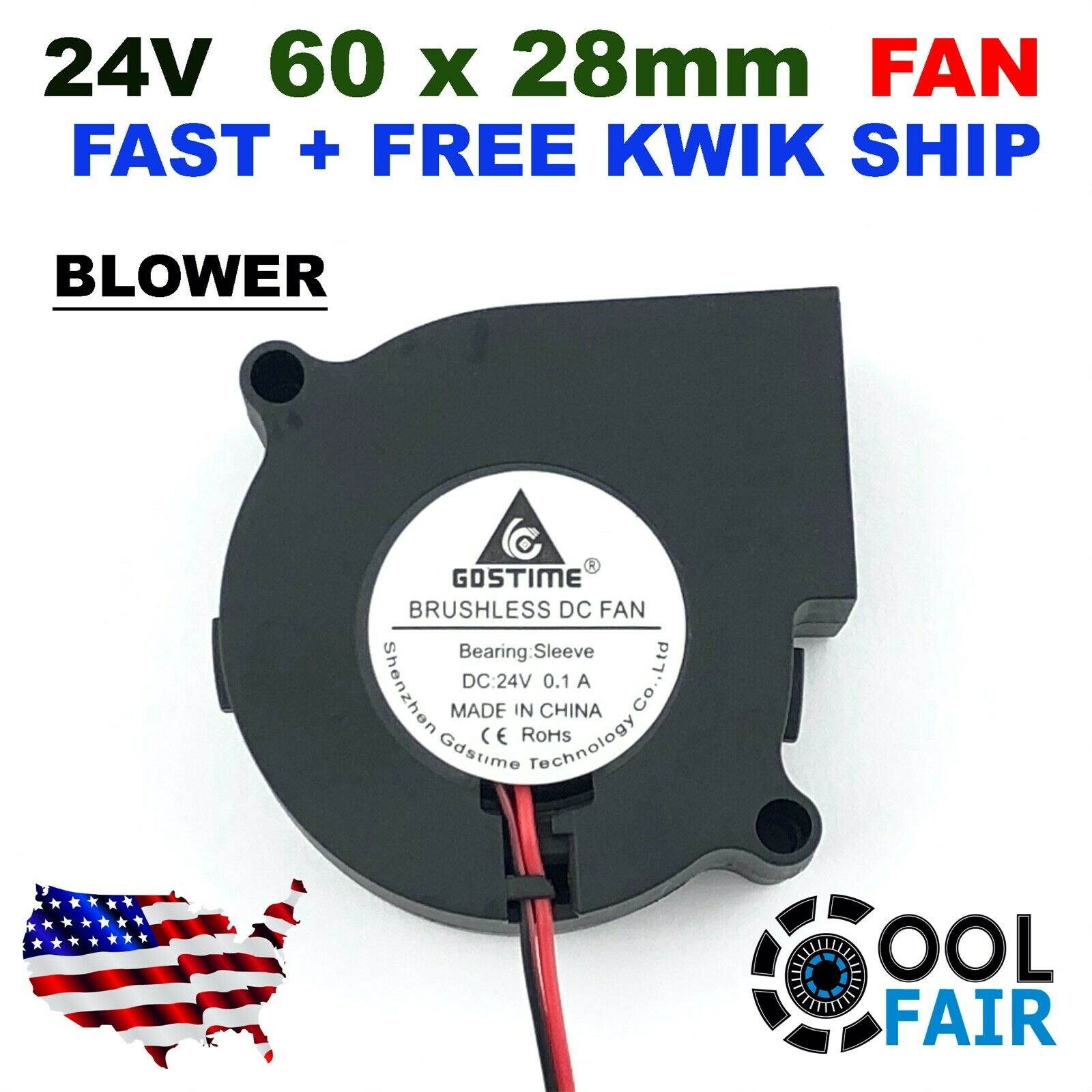 12v 80mm Cooling Fan Long Wire 80x80x10mm DC PC Computer Case Cooler 8010 2-Pin