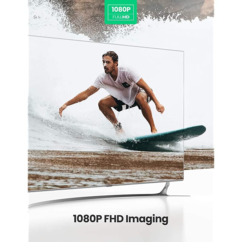 Active HDMI to VGA Adapter with 3.5mm Audio Jack HDMI Male to VGA Female up to 1080P for PC Laptop Ultrabook Raspberry Pi Chromebook Black