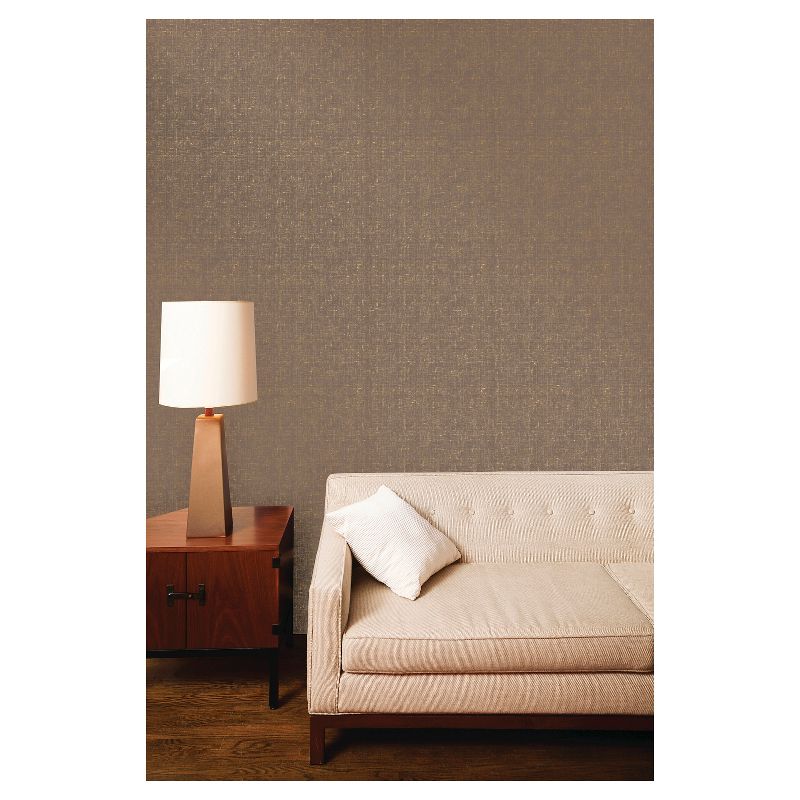 Devine Color Weave Peel & Stick Wallpaper Brown