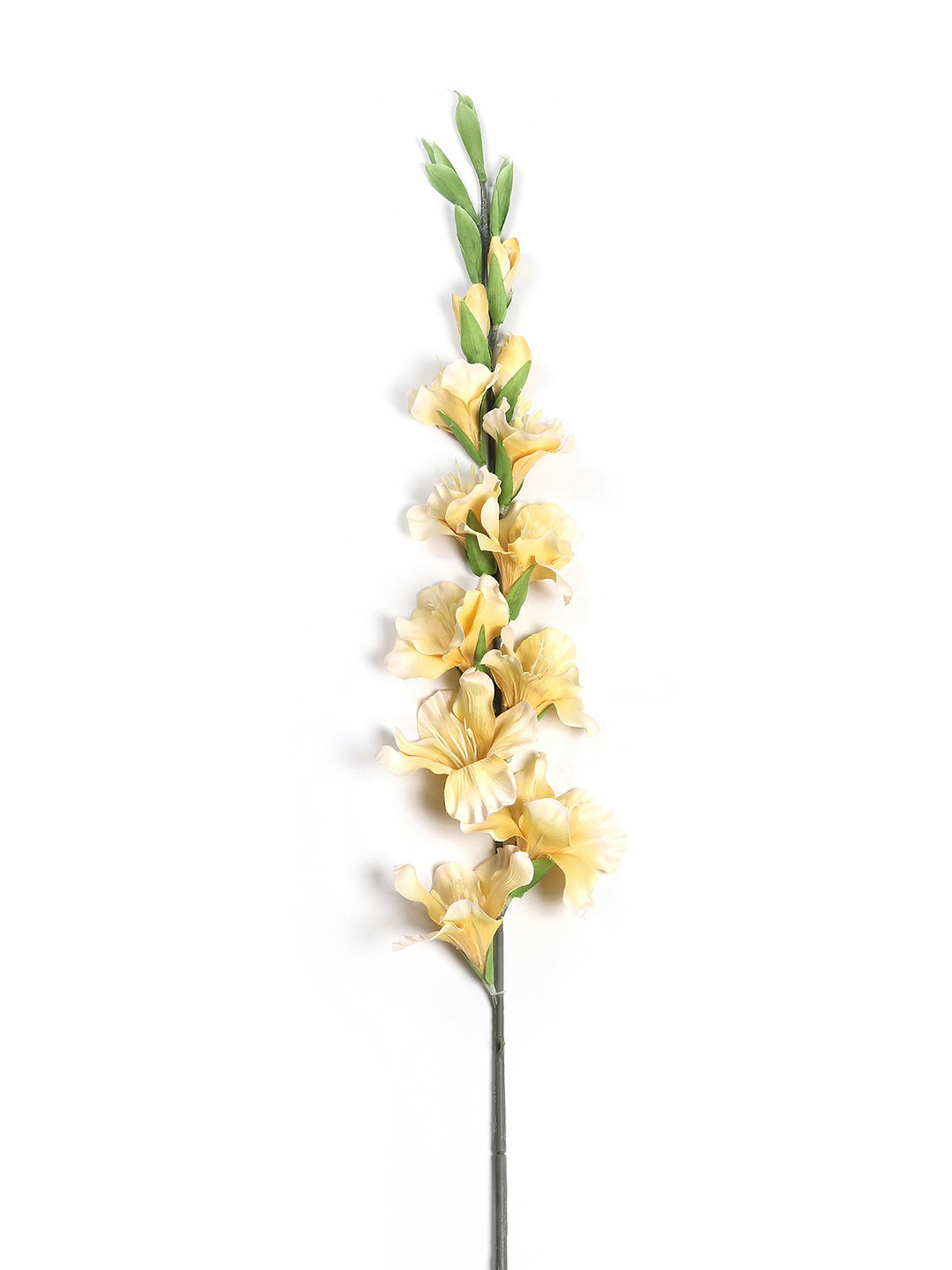 Pure Home and Living Yellow Plastic Solid Flower Stems