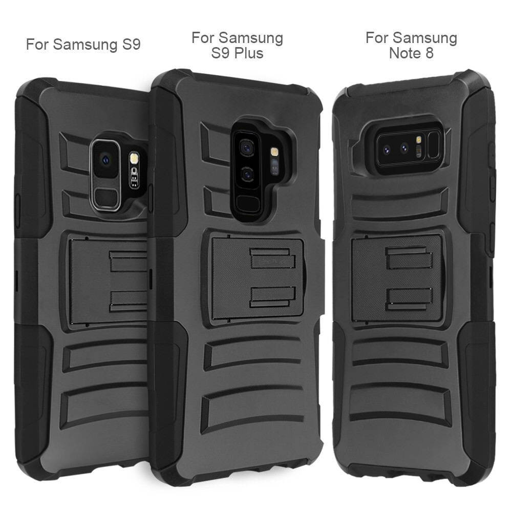For  Galaxy S9/S8/Plus/Note 9/8 Rugged Armor Case Cover Belt Clip Holster