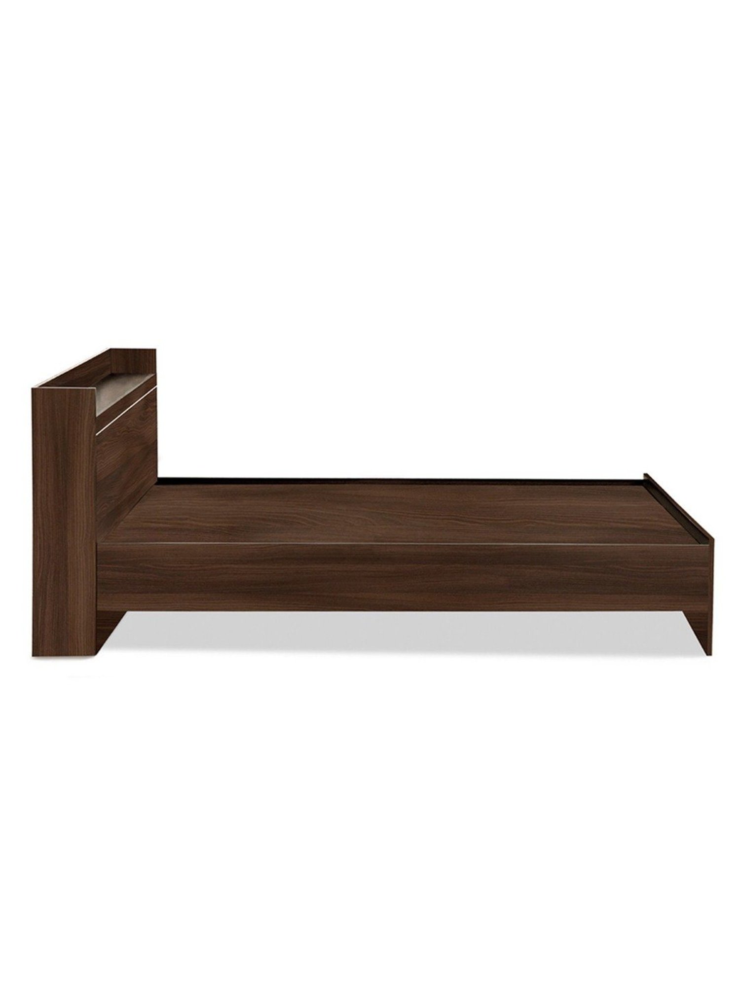Delite Kom Cherry Acacia Dark Engineered Wood Single Bed
