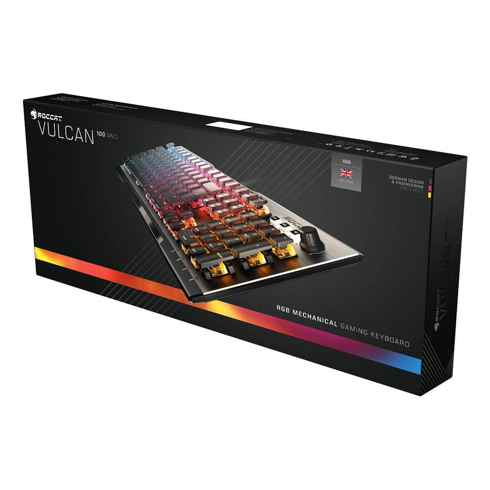 ROCCAT Vulcan 100 AIMO Mechanical Gaming Keyboard, UK Layout (ROC-12-412-BN)